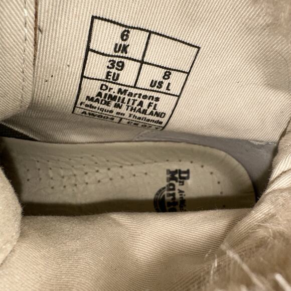 Dr Martens Aimilita Boots Women 8 Brown Leather Lace Up Fur Lined Grizzly Tan 39 - Picture 8 of 11